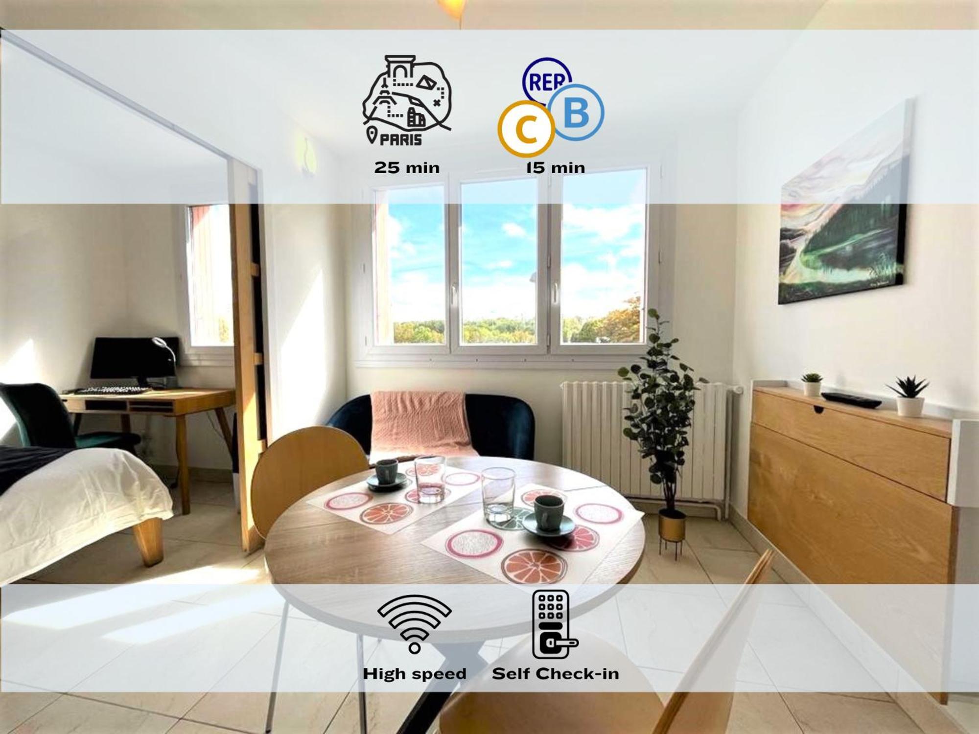 Le Prasino - Paisible Appartement Proche Rer - Bail Mobilite 메시 외부 사진